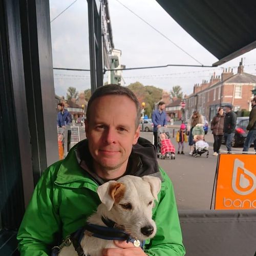 Rob and Max, his Parson Russell Terrier